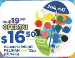 Super Gutiérrez Pelikan acuarela infantil oferta