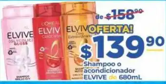 Super Gutiérrez Elvive shampoo o acondicionador oferta