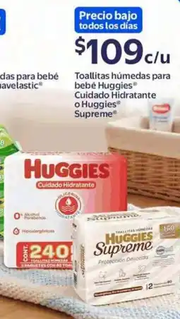Walmart Express Huggies o huggies supreme toallitas húmedas para bebé cuidado hidratante oferta