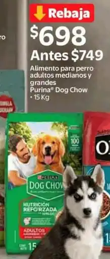 Walmart Express Purina dog chow alimento para perro adultos medianos y grandes oferta
