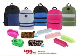 Bodega Aurrerá Pen + gear backpacks and pencil cases oferta