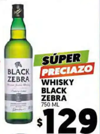 Whisky Black Zebra 750ml