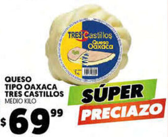Merco Queso Tipo Oaxaca Tres Castillos oferta