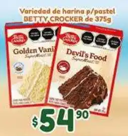 El Florido Betty Crocker variedad de harina p/pastel oferta
