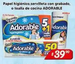 El Florido Adorable papel higiénico, servilleta con grabado, o toalla de cocina oferta