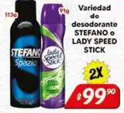 El Florido Stefano desodorante o lady speed stick oferta