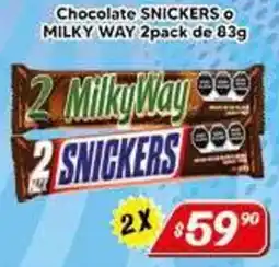 El Florido Chocolate SNICKERS o MILKY WAY oferta