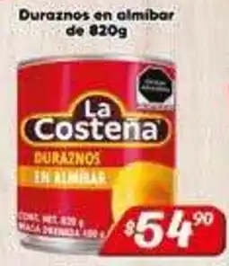 El Florido La Costeña duraznos en almíbar oferta
