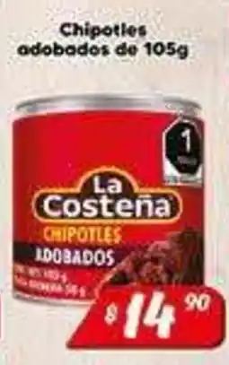 El Florido La Costeña chipotles adobados oferta
