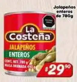 El Florido La Costeña jalapeños enteros oferta