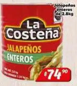 El Florido La Costeña jalapeños enteros oferta