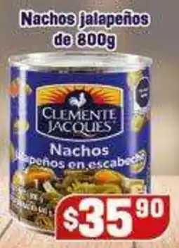 El Florido Clemente Jacques Nachos jalapeños en escabeche oferta