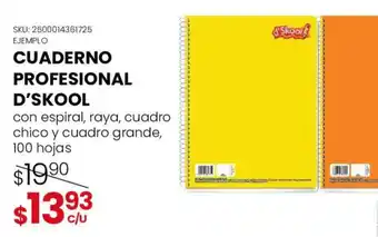 Woolworth d'skool cuaderno profesional oferta