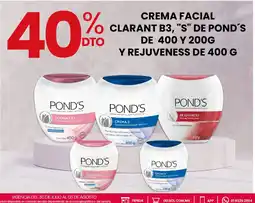 Woolworth pond's crema facial clarant b3, s de pond's y rejuveness oferta