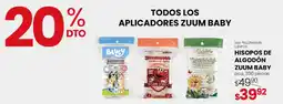 Woolworth Zuuum Baby aplicadores de algodón oferta