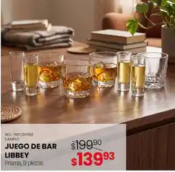 Woolworth Libbey Juego de Bar Prisma oferta