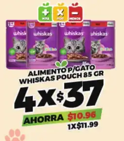 Merco Whiskas alimento p/gato pouch oferta