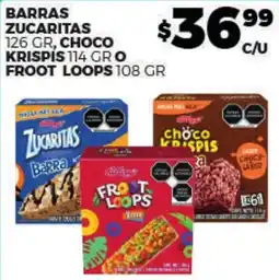 Merco Kellogg's Zucaritas, Choco Krispis, Froot Loops oferta