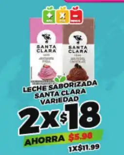 Merco Santa clara leche saborizada variedad oferta
