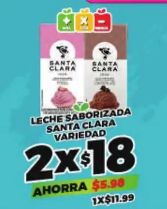 Merco Santa clara leche saborizada variedad oferta