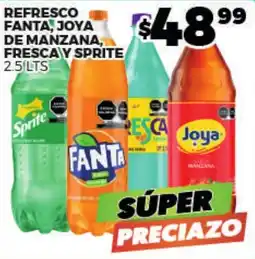 Merco refresco fanta, joya de manzana, fresca y sprite oferta