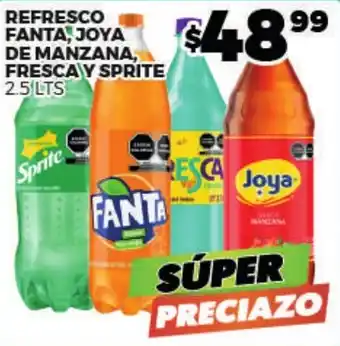 Merco refresco fanta, joya de manzana, fresca y sprite oferta