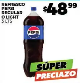 Merco Pepsi refresco regular o light oferta