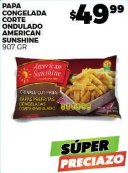 Merco American Sunshine papa congelada corte ondulado oferta