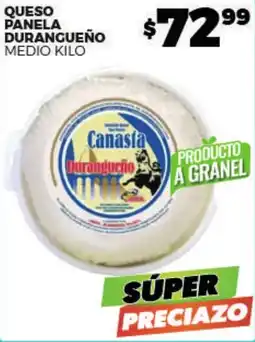 Merco Canasia Queso Panela Durangueño oferta