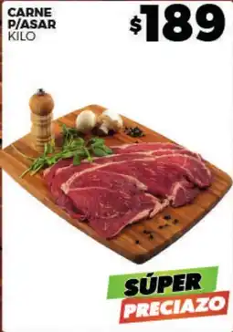 Merco carne p/asar oferta