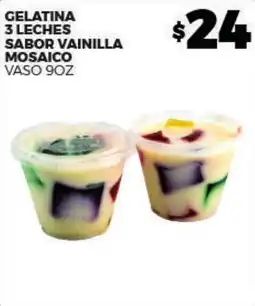 Merco gelatina 3 leches sabor vainilla mosaico oferta