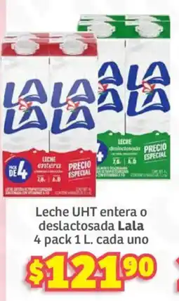 Soriana Híper Lala Leche UHT entera o deslactosada oferta