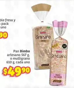 Soriana Híper Pan Bimbo artesano oferta