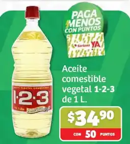 Soriana Híper 1-2-3 aceite comestible vegetal oferta