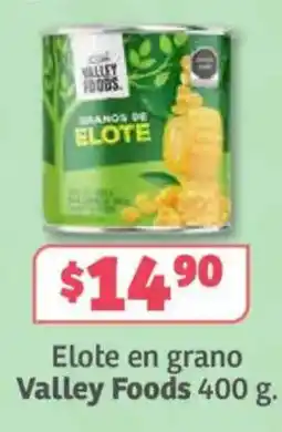 Soriana Híper Valley Foods elote en grano oferta