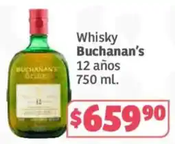 Soriana Híper Whisky Buchanan's 12 años oferta