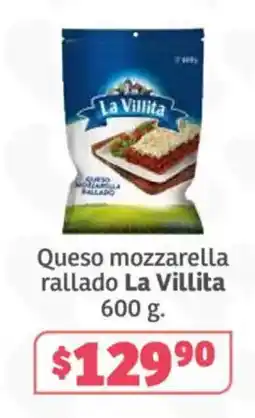 Soriana Híper La Villita queso mozzarella rallado oferta