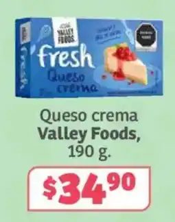 Soriana Híper Valley Foods Queso crema oferta