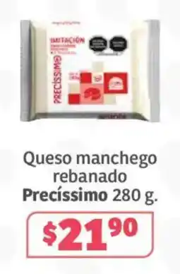 Soriana Híper Precíssimo Queso manchego rebanado oferta