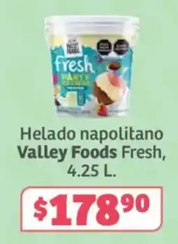 Soriana Híper Valley Foods Fresh Helado napolitano oferta