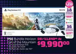 Soriana Híper son playstation vr2 ps5 bundle horizon call of the mountain oferta