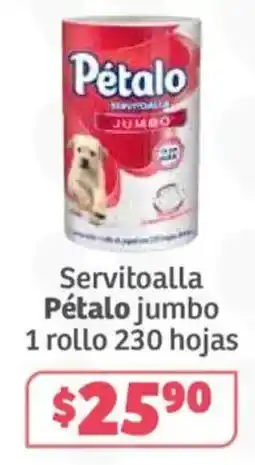 Soriana Híper Pétalo servitoalla jumbo oferta
