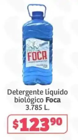 Soriana Híper Foca detergente líquido biológico oferta