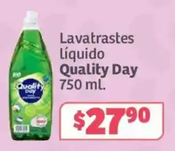Soriana Híper Quality Day lavatrastes líquido oferta