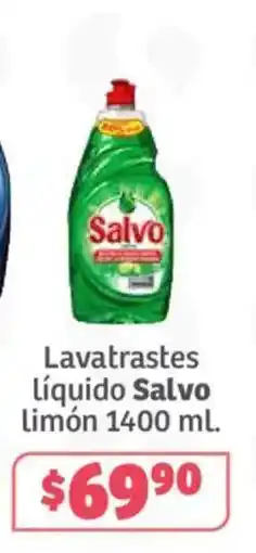Soriana Híper Salvo lavatrastes líquido limón oferta