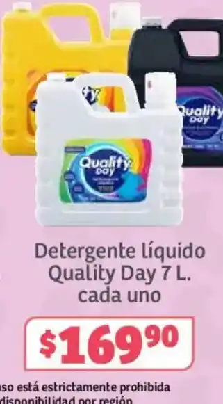 Soriana Híper Quality Day Detergente líquido oferta