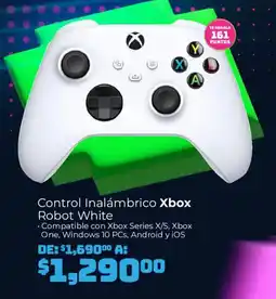 Soriana Híper Xbox Control Inalámbrico Robot White oferta