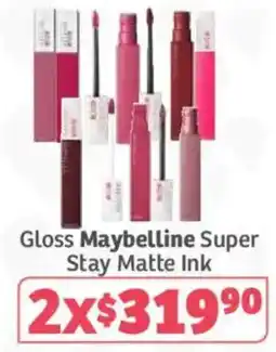 Soriana Híper Maybelline Gloss Super Stay Matte Ink oferta