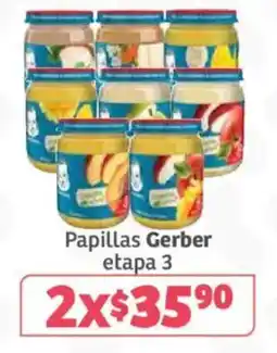 Soriana Híper Papillas Gerber etapa 3 oferta