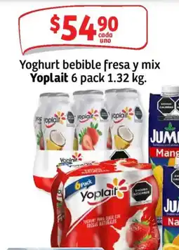 Soriana Mercado Yoplait yoghurt bebible fresa y mix oferta